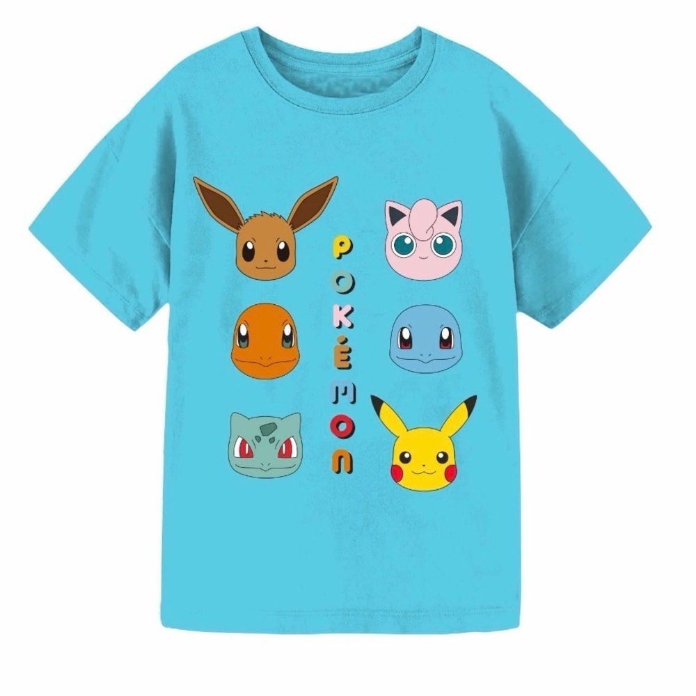Blue Kids Pokémon Graphic T-Shirt – Unisex size Large